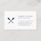 Vermietung von Ferienhäusern Visitenkarte (Vorderseite)