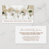 Vermietung von Hochzeitszimmern Visitenkarte (Vorne/Hinten)