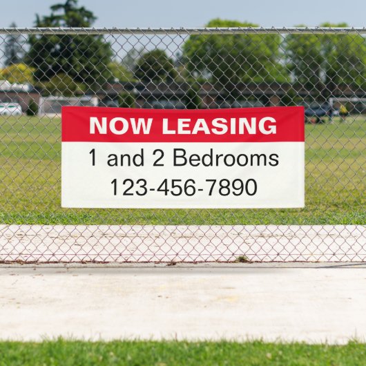 Vermietung von Red Black & White Apartments Banner (Insitu)