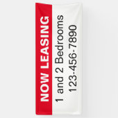 Vermietung von Red Black & White Apartments Banner (Vertikal)