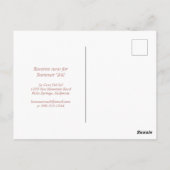 Vermietung von Sun-Ferien Postkarte (Rückseite)