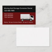 Vermietung von Transportcontainern Visitenkarte (Vorne/Hinten)