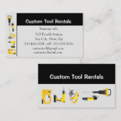 Vermietung von Werkzeugmaschinen Visitenkarte (Vorne/Hinten)