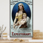 VERMIFUGE WORM and LUNG MEDICINE 1889 Poster (Küche)