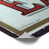 VERMIFUGE WORM and LUNG MEDICINE 1889 Poster (Ecke)