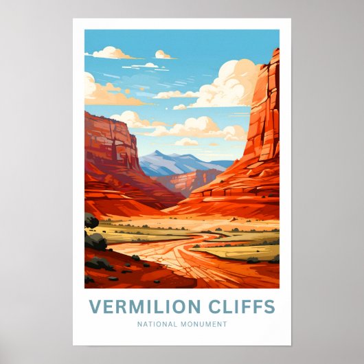 Vermilion Cliffs National Monument Travel Print Poster (Vorne)