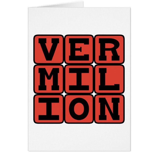 Vermilion, Farbe (Vorne)
