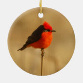 Vermilion Flycatcher Keramik Ornament (Hinten)