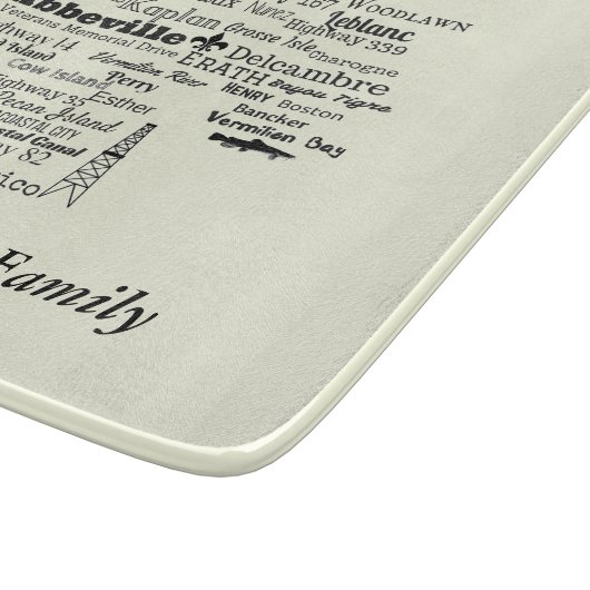 Vermilion Gemeinde Louisiana setzt Schneidebrett (Ecke)