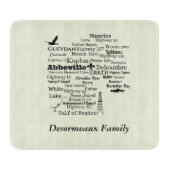 Vermilion Gemeinde Louisiana setzt Schneidebrett (Vorderseite)