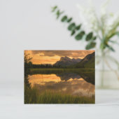 Vermilion Lakes Sunset Postkarte (Stehend Vorderseite)