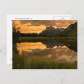 Vermilion Lakes Sunset Postkarte (Vorne/Hinten)