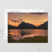 Vermilion Lakes Sunset Postkarte (Vorne/Hinten)