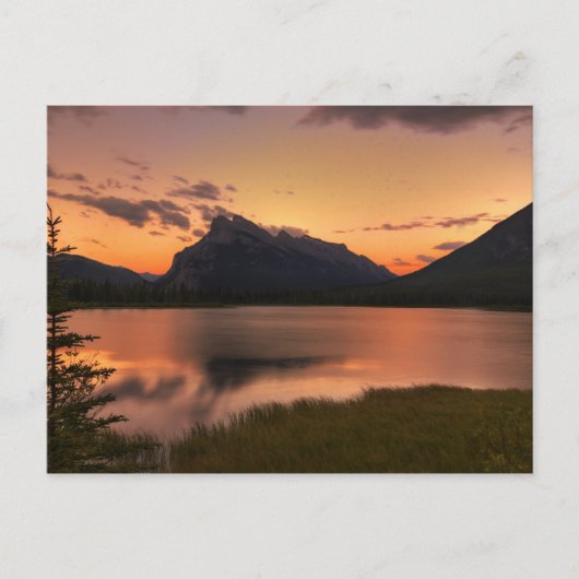 Vermilion Lakes Sunset Postkarte (Vorderseite)