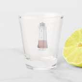 Vermilion Leuchtturmglas Schnapsglas (Rückseite)