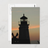 Vermilion Lighthouse Postcard Postkarte (Vorne/Hinten)