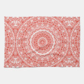 Vermilion Mandala Pattern Geschirrtuch (Horizontal)