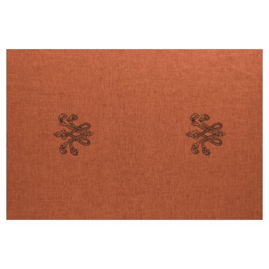 Vermilion Marie Antoinette initial upholstery Stoff (Yard (91,4 cm))