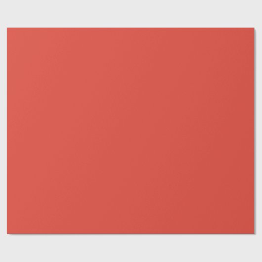 Vermilion Matte Wrapping Paper Geschenkpapier (Flach)