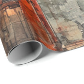 Vermilion Mountain Gate Tuschwaschung Geschenkpapier (Rolleneckpunkt)