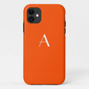 Vermilion Red Monogram iPhone 5 Fall Case-Mate iPhone Hülle