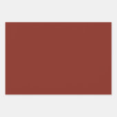 Vermilion Roter Herbst Saison solide Farbe Geschenkpapier Set (Vorderseite 3)