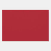 Vermilion Roter Herbst Saison solide Farbe Geschenkpapier Set (Vorderseite 2)