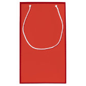 Vermilion Roter Herbst Saison solide Farbe Kleine Geschenktüte (Rückseite)