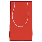 Vermilion Roter Herbst Saison solide Farbe Kleine Geschenktüte (Vorderseite)