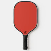 Vermilion Roter Herbst Saison solide Farbe Pickleball Schläger (Rückseite)