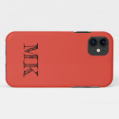 Vermilion Solid Color | Modernes Minimal Case-Mate iPhone Hülle (Rückseite (Horizontal))