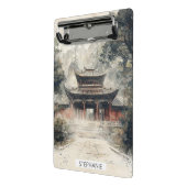 Vermilion Tempel-Tor Wasserfarbe-Tinte (1) Mini Klemmbrett (Gewinkelt2)