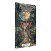 Vermilion-Tempel-Tor-Wasserfarbe-Tinte (3) Mini Klemmbrett (Schrägansicht)