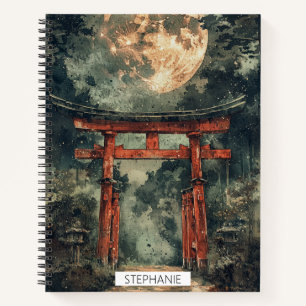 Vermilion Tempel-Tor Watercolor-Tinte (3) Notizblock
