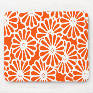Vermillion Asian Moods Floral Mousepad