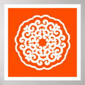 Vermillion Asian Moods Mandalla Poster (Vorne)