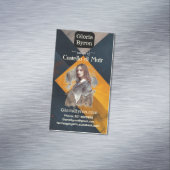 Vermillion Black Lesezeichens Author Werbeaktionen Magnetische Visitenkarte (Beispiel)