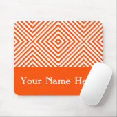 Vermillion Diamond Zickzack mit individuelle Name Mousepad (Mit Mouse)