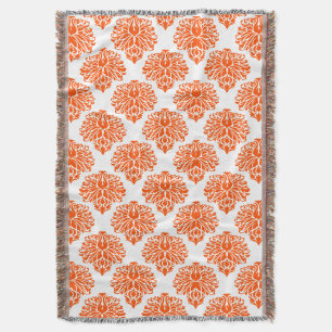 Vermillion Elegant Damask Decke