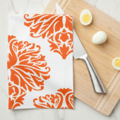 Vermillion Elegant Damask Handtuch (Viertel Falte)