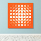 Vermillion Elegant Grid Dots Leinwanddruck (Insitu (Holzboden))