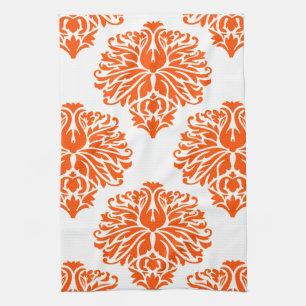 Vermillion Elegante Damast Handtuch