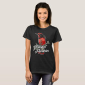 Vermillion Flycatcher Bird Design Bird T-Shirt (Vorne ganz)