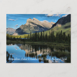 Vermillion Lake & Mt. Rundle Postcard Postkarte