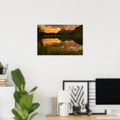 Vermillion Lakes Sunset Poster (Heimbüro)