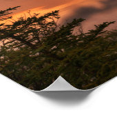 Vermillion Lakes Sunset Poster (Ecke)