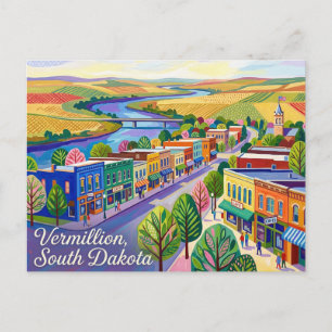 Vermillion, South Dakota, USA Postkarte