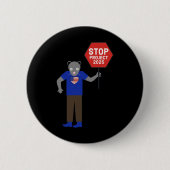 "vermin" Aktivist Stopp Projekt 2025. Button (Vorderseite)