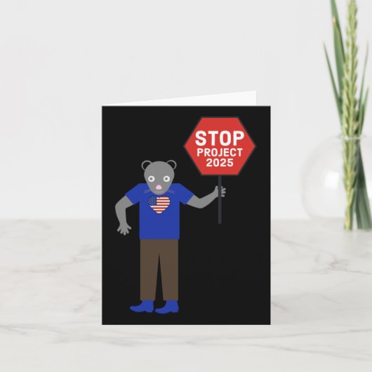 "vermin" Aktivist Stopp Projekt 2025. Karte (Vorderseite)