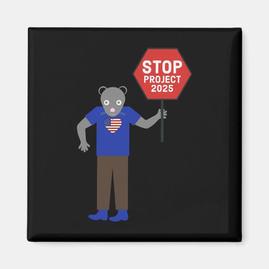 "vermin" Aktivist Stopp Projekt 2025. Magnet (Vorne)